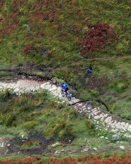 Scottish mountain bike champion, Rab Wardell, sets a new record time riding the West Highland Way.