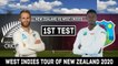 New Zealand Vs West Indies 1st Test Day 1 Highlights | Nz Vs Wi 1st Test Day 1 Highlights