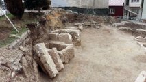 BOLU - İnşaat kazısında tarihi eser kalıntıları bulundu