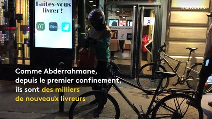 Livreur de repas  à vélo :   "9h42 de travail, 47 euros"