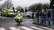 Chris Mortimer's hearse passes through Royal Preston Hospital