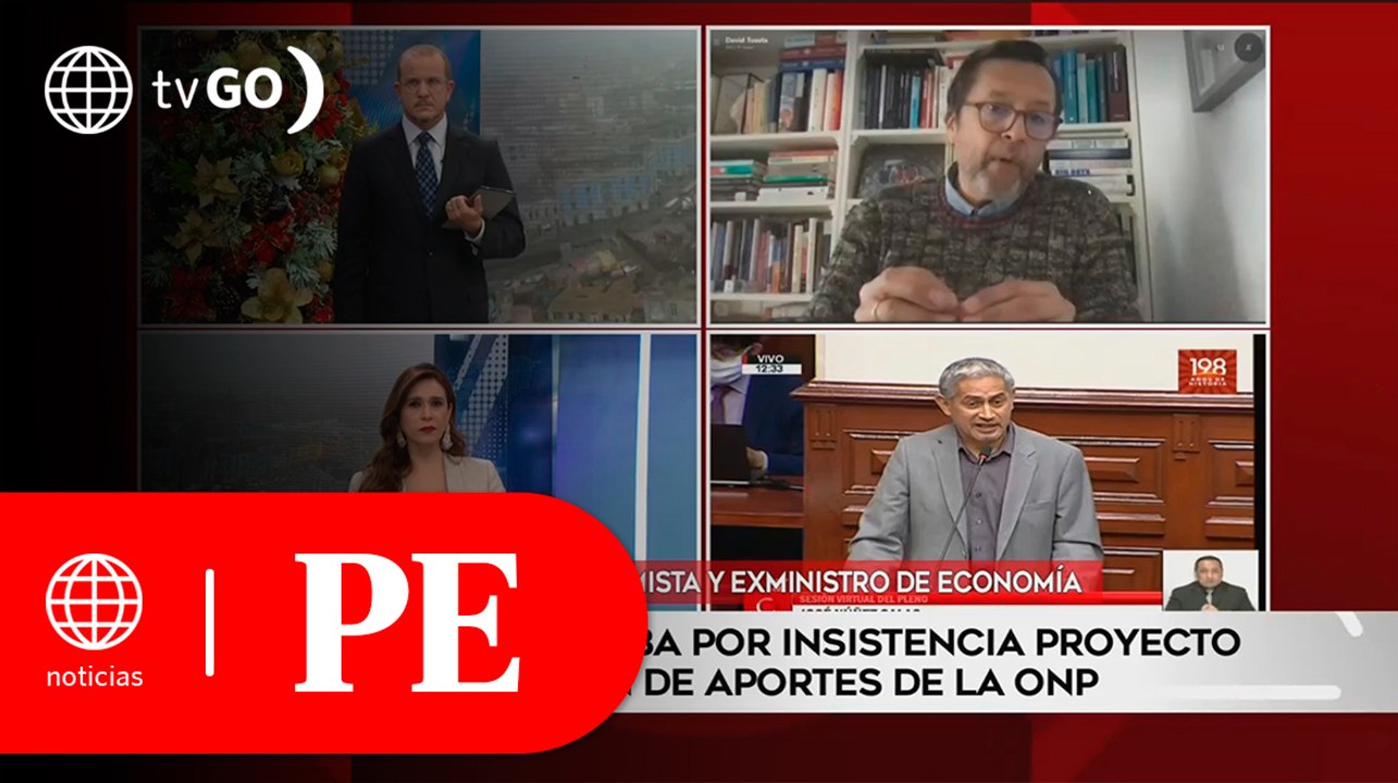 El economista David Tuesta analizó la decisión de devolver los aportes de la ONP | Primera Edición