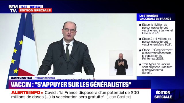 Jean Castex: Se faire vacciner, c'est un acte altruiste