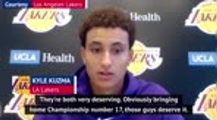 Kuzma happy to see Davis and James sign 'deserved' deals