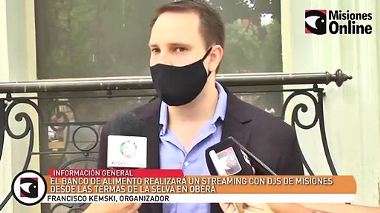 El banco de alimento realizará un streaming con Djs de Misiones desde las termas de la selva en Oberá