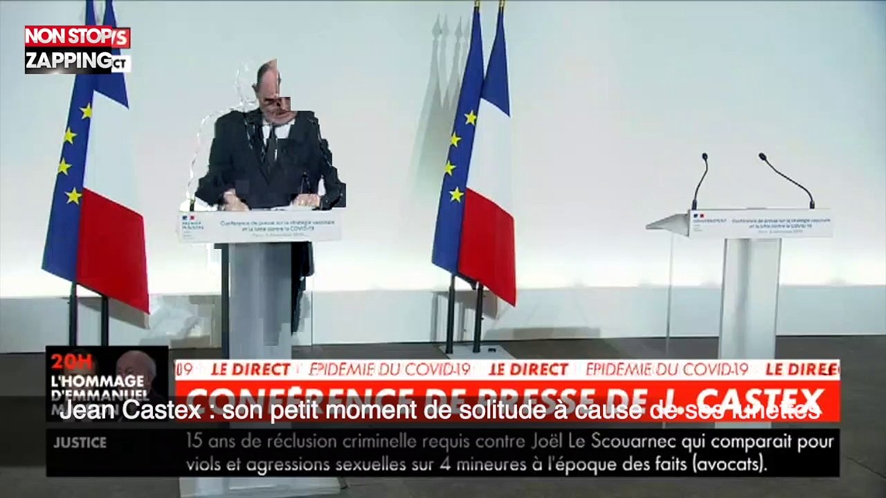 Jean Castex : son petit moment de solitude à cause de ses lunettes (vidéo)