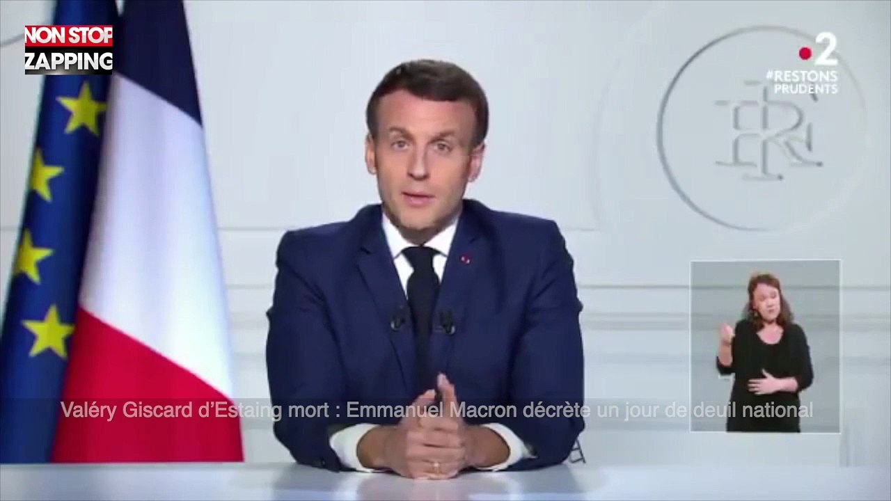 Valéry Giscard d’Estaing mort : Emmanuel Macron décrète un jour de deuil national (vidéo)