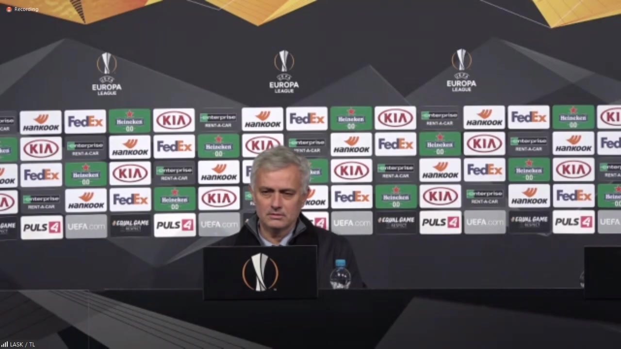Mourinho critical of performance in LASK draw