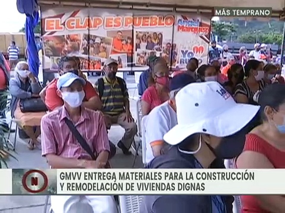 GMVV entregó materiales de construcción para la remodelación de viviendas afectadas en Táchira