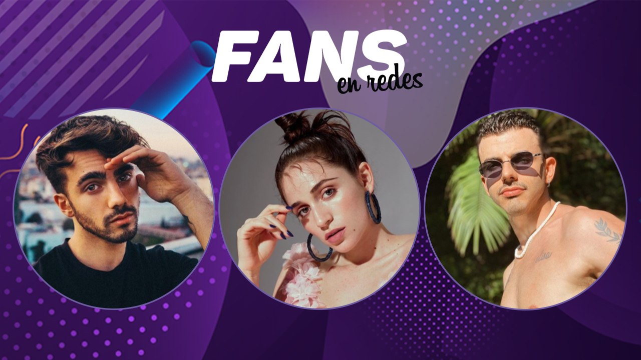 Fede Vigevani, Caro Kopelioff y Santi Talledo en Fans en redes