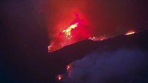 Bond Fire burns in Orange County _ California Wildfires Raw