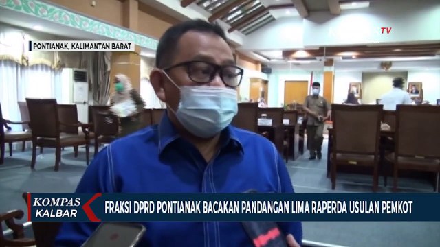 Fraksi DPRD Sampaikan Pandangan Umum Lima Raperda Usulan Pemkot Pontianak