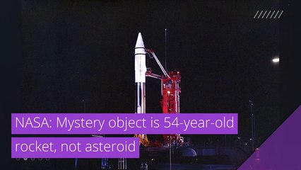 NASA: Mystery object is 54-year-old rocket, not asteroid, and other top stories in strange news from December 04, 2020.