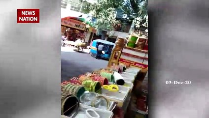 दबंग युवक ने सरेआम दुकान में दिखाई गुंडई 