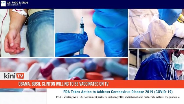 Obama, Bush, Clinton willing to be vaccinated on TV