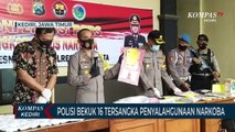 Dalam Satu Bulan Polres Kediri Kota Tangkap 16 Tersangka Penyalahgunaan Narkoba