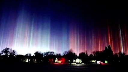 Light pillars create otherworldly scene in northern China