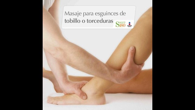 Masaje post esguince y torcedura en el tobillo