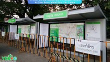 YEROO stainless steel bus stop shelter case video.