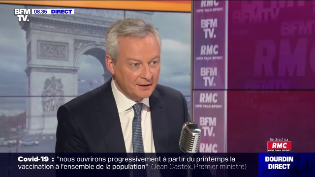Bruno Le Maire: Tout l'argent nécessaire pour l'achat des vaccins sera disponible, la santé n'a pas prix