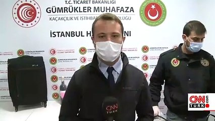 İstanbul Havalimanı'nda 17 kilogram sıvı kokain ele geçirildi | Video