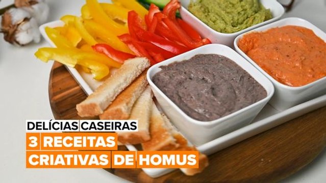 Delícias Caseiras: 3 Receitas Criativas de Homus