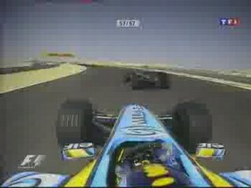 Alonso barein  Renault  2005 départ reussi f1