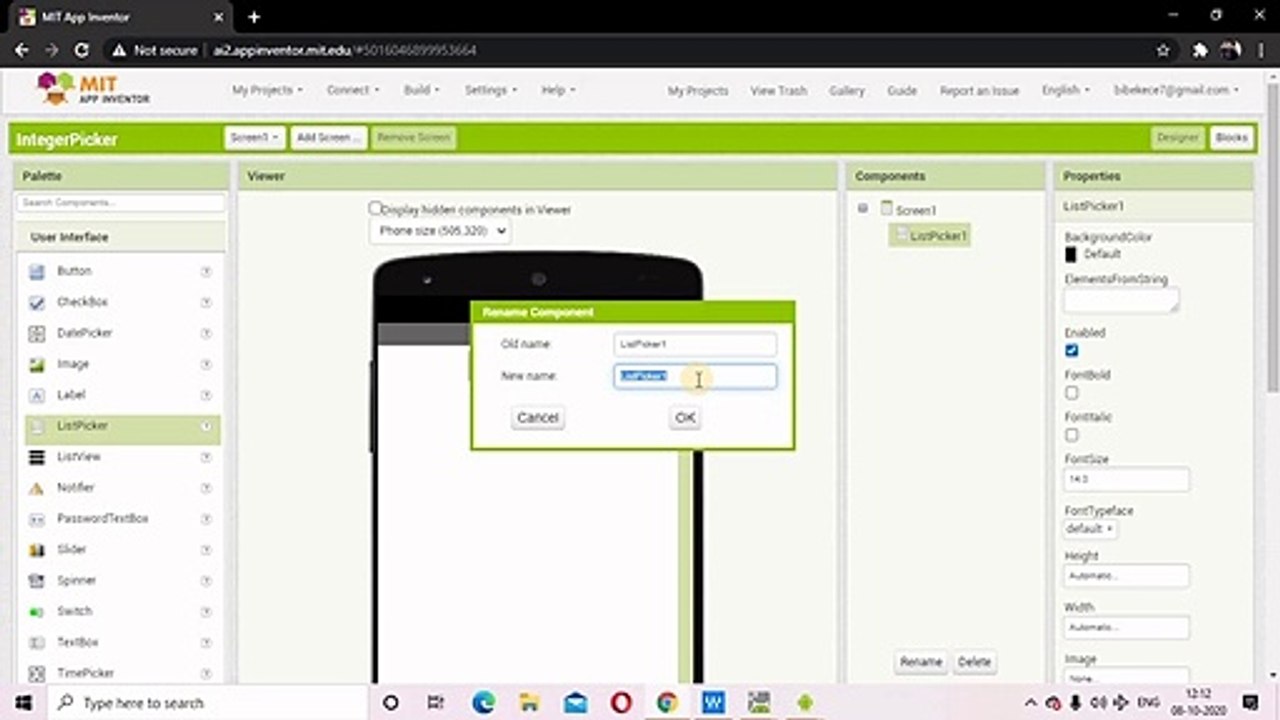 How to use ListPicker/ListView in MIT App Inventor and Craete IntegerPicker App/ AppinventwithBibek