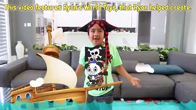 Ninja vs Pirate Ryan! Searching for the Pirate Ship with Treasures