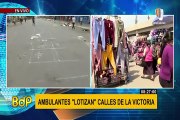 Ambulantes “Lotizan” calles de La Victoria en Gamarra