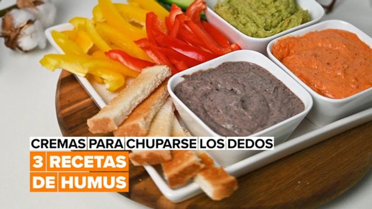 Cremas para chuparse los dedos: tres recetas de humus
