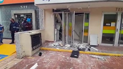Estallido en cajero electrónico para robarlo