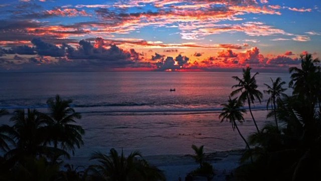 sunset-with-sailing-boats natural beautiful royalty Free Stock no copyright video Free for commercial use dron dron aerial view