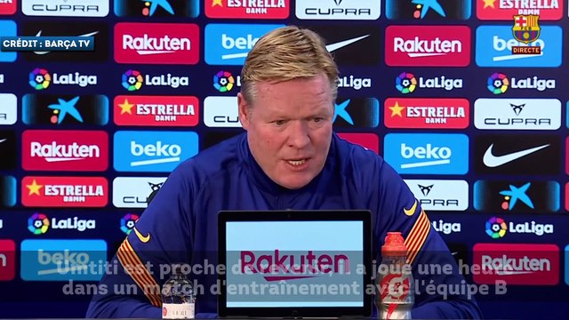 Ronald Koeman attend de voir Samuel Umtiti avant de penser au mercato