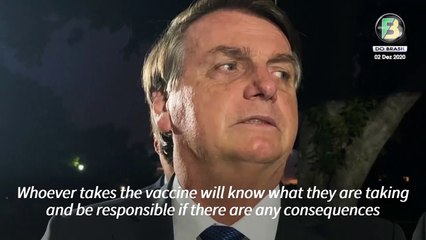 'Don't blame me' says Bolsonaro about possible side effects of vaccines