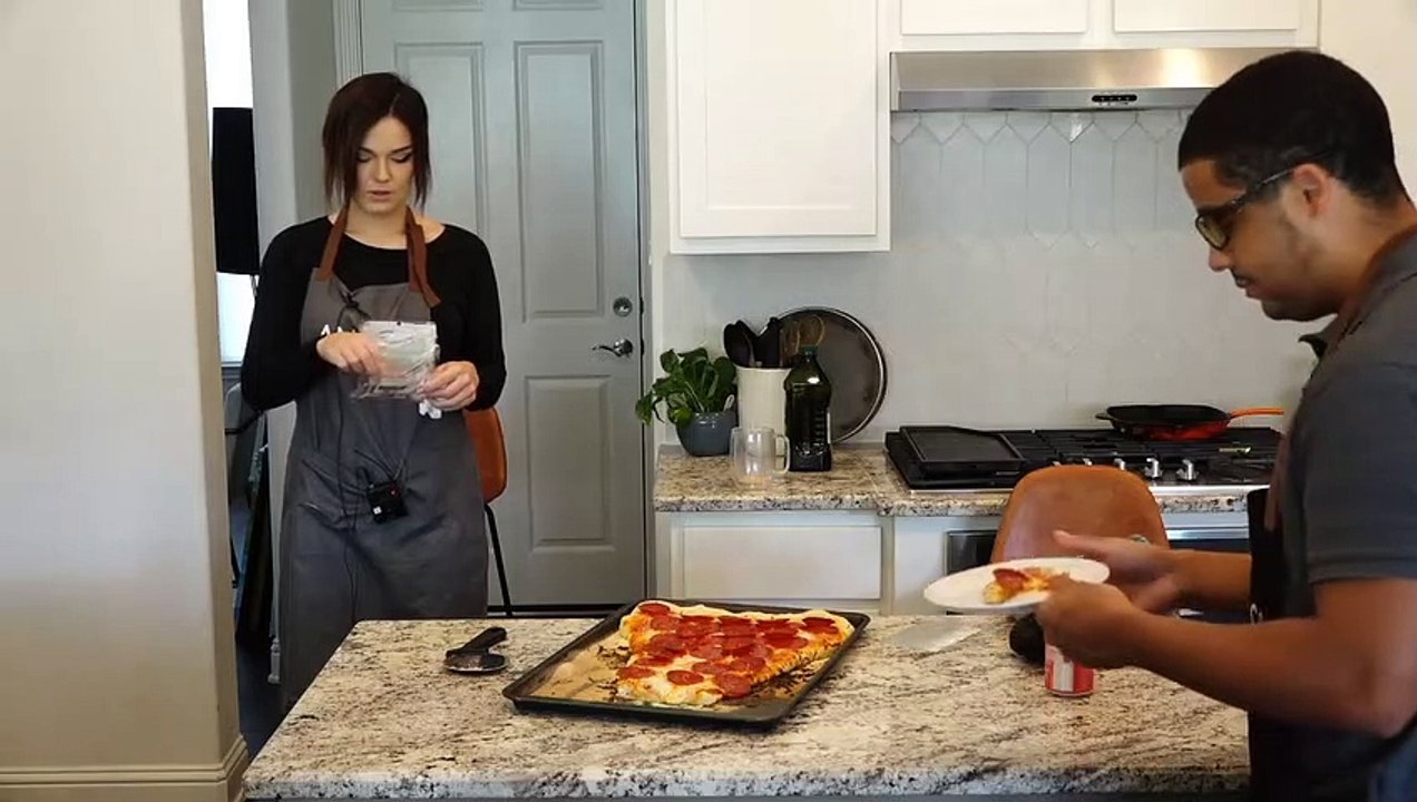 She keeps throwing at him...
