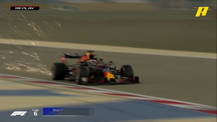 انحراف سيارتي بوتاس وفيرشتابن عند المرور عبر المنعطف رقم 6