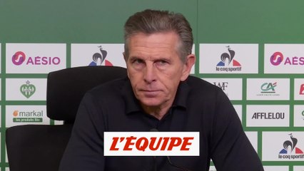 Puel : «J'espère qu'on est en capacité de tirer des leçons» - Foot - L1 - ASSE