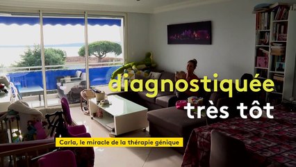 À Cannes, la petite Carla, 20 mois, bénéficie d'un traitement innovant grâce au Téléthon