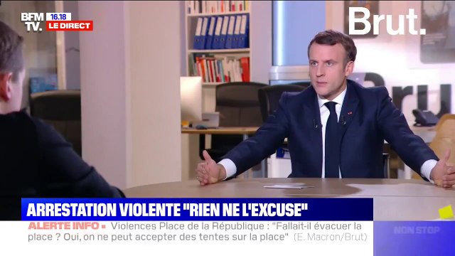 Emmanuel Macron: Il y a des policiers violents (...) Il y a des violences policières