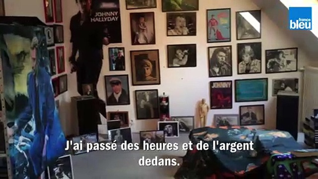 Jean Magliocco grand collectionneur d'objets Hallyday