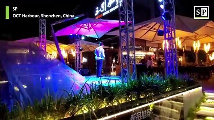 Dance Monkey saxophone cover in China at OCT Harbour, Shenzhen