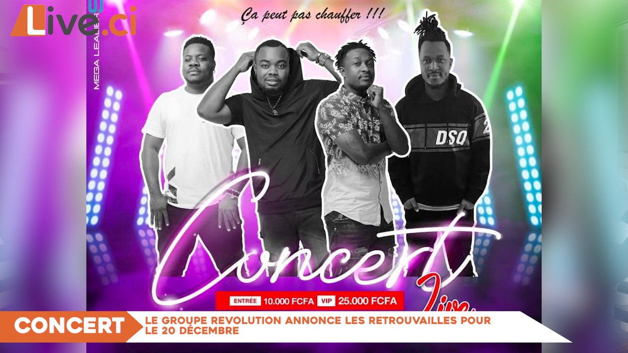 Le Groupe Revolution annonce les retrouvailles pour le 20 Décembre