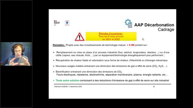 WEBINAIRE DE L’ADEME ILE-DE-France DU 03 DECEMBRE 2020 PRESENTATION DU PLAN DE RELANCE TRANSITION ECOLOGIQUE EN ILE DE France