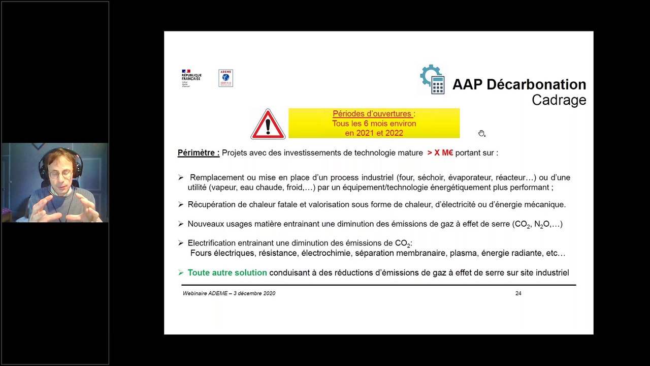 WEBINAIRE DE L’ADEME ILE-DE-France DU 03 DECEMBRE 2020 PRESENTATION DU PLAN DE RELANCE TRANSITION ECOLOGIQUE EN ILE DE France