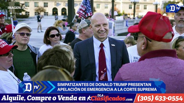 Simpatizantes de Trump presentan apelación de emergencia a la Corte Suprema | El Diario en 90 segundos