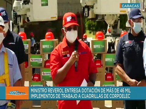 MPPEE entrega más de 46 mil implementos de trabajo a cuadrillas de Corpoelec