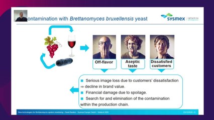 LIVE EXPOSANT (SYSMEX - anglais) - Nouvelles technologies pour la surveillance des contaminations par Brettanomyces