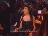 Amy Winehouse Wins   Accepting Record Of The Year at the 50th GRAMMY Awards