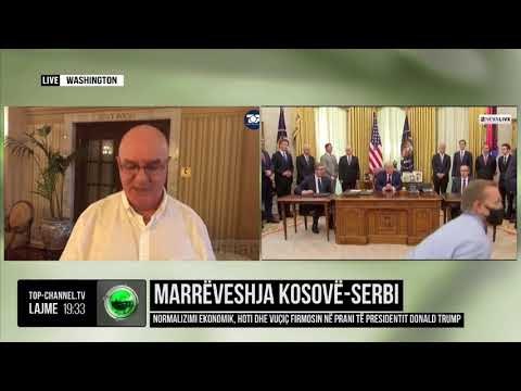 Marrëveshja Kosovë-Serbi/Normalizimi ekonomik, Hoti dhe Vuçiç firmosin në prani të Presidentit Trump